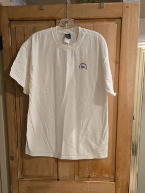 White Logo Short-Sleeve T-Shirt